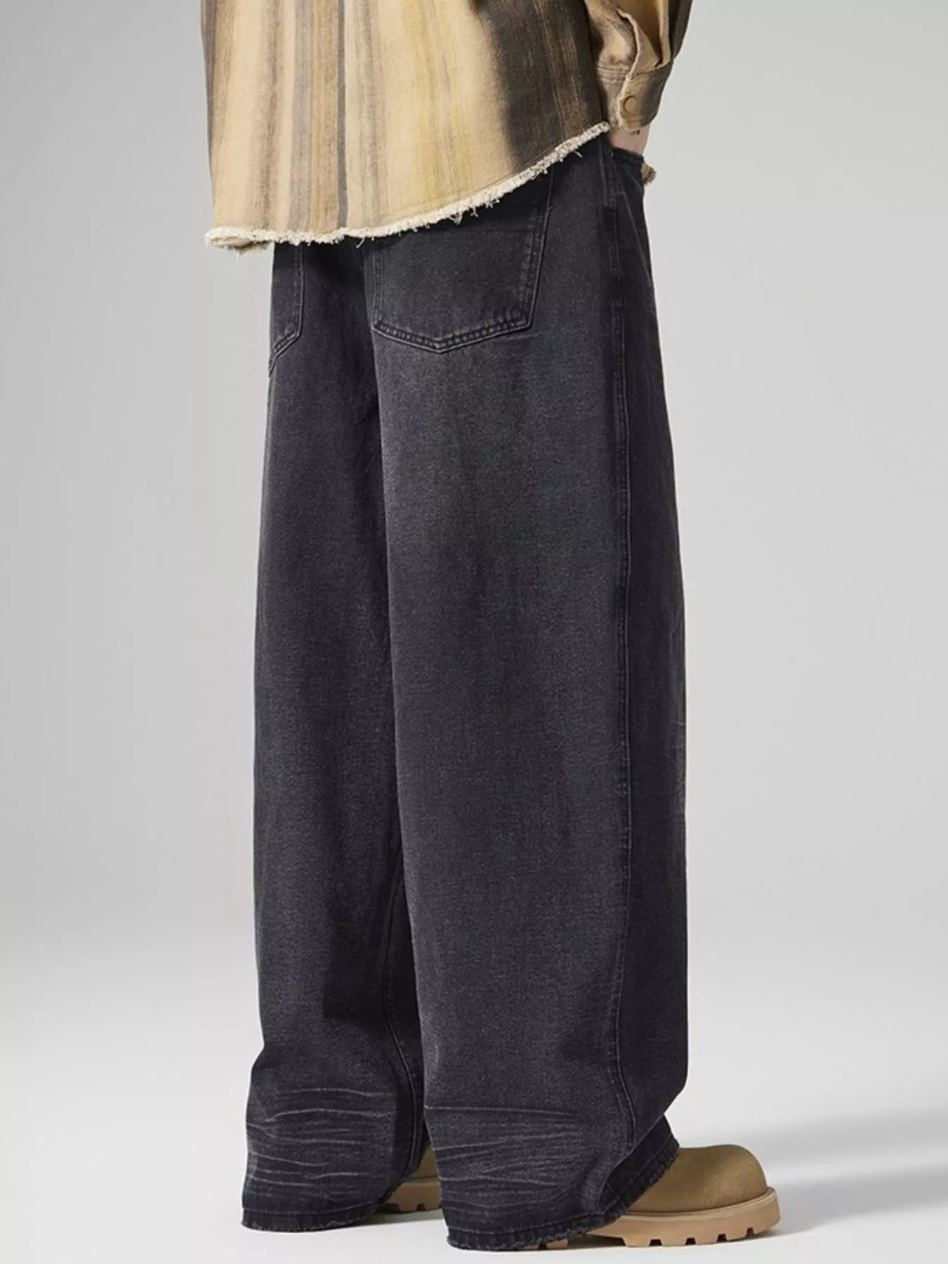 Men's Vintage Wash Loose Fit Jeans