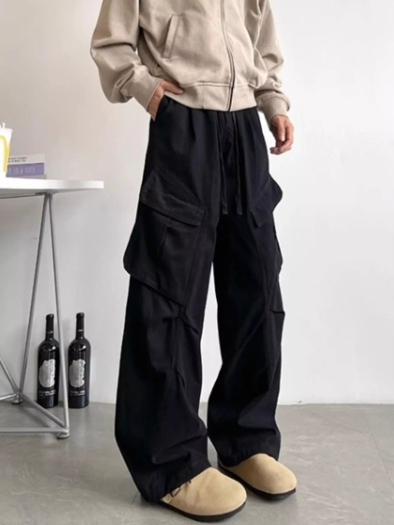 Men's Plus Size Loose Fit Cargo Pants