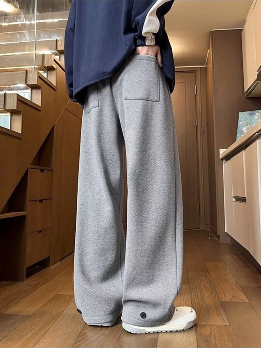 Men's Plus Size Drawstring Relaxed Fit Pants