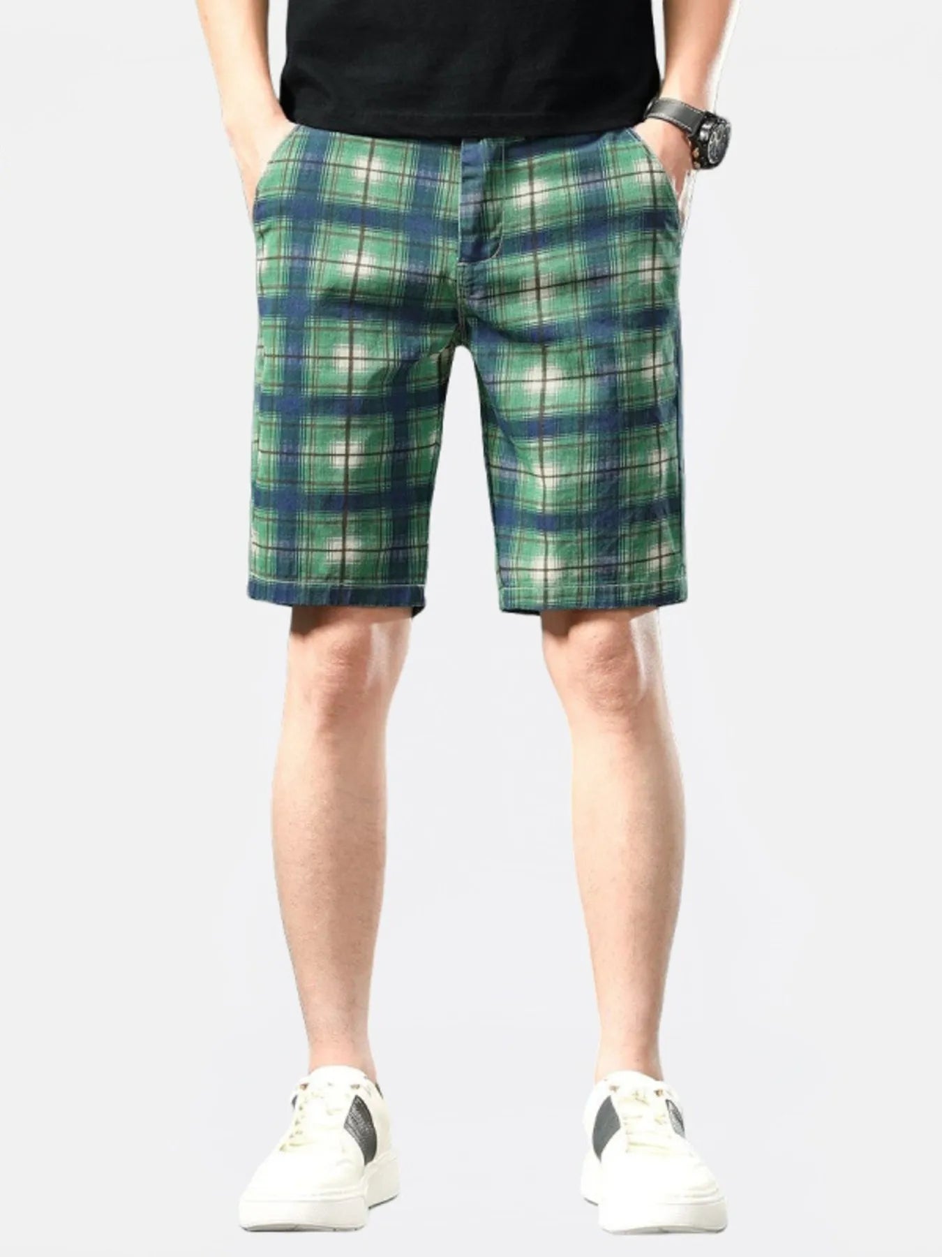 Men's Plaid Casual Shorts