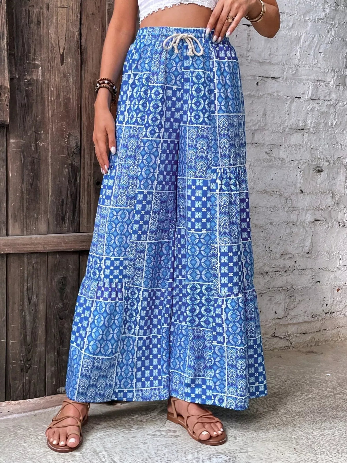 High-Waisted Wide-Leg Pants