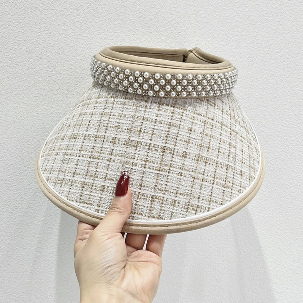 Pearl Detail Sunscreen Hat