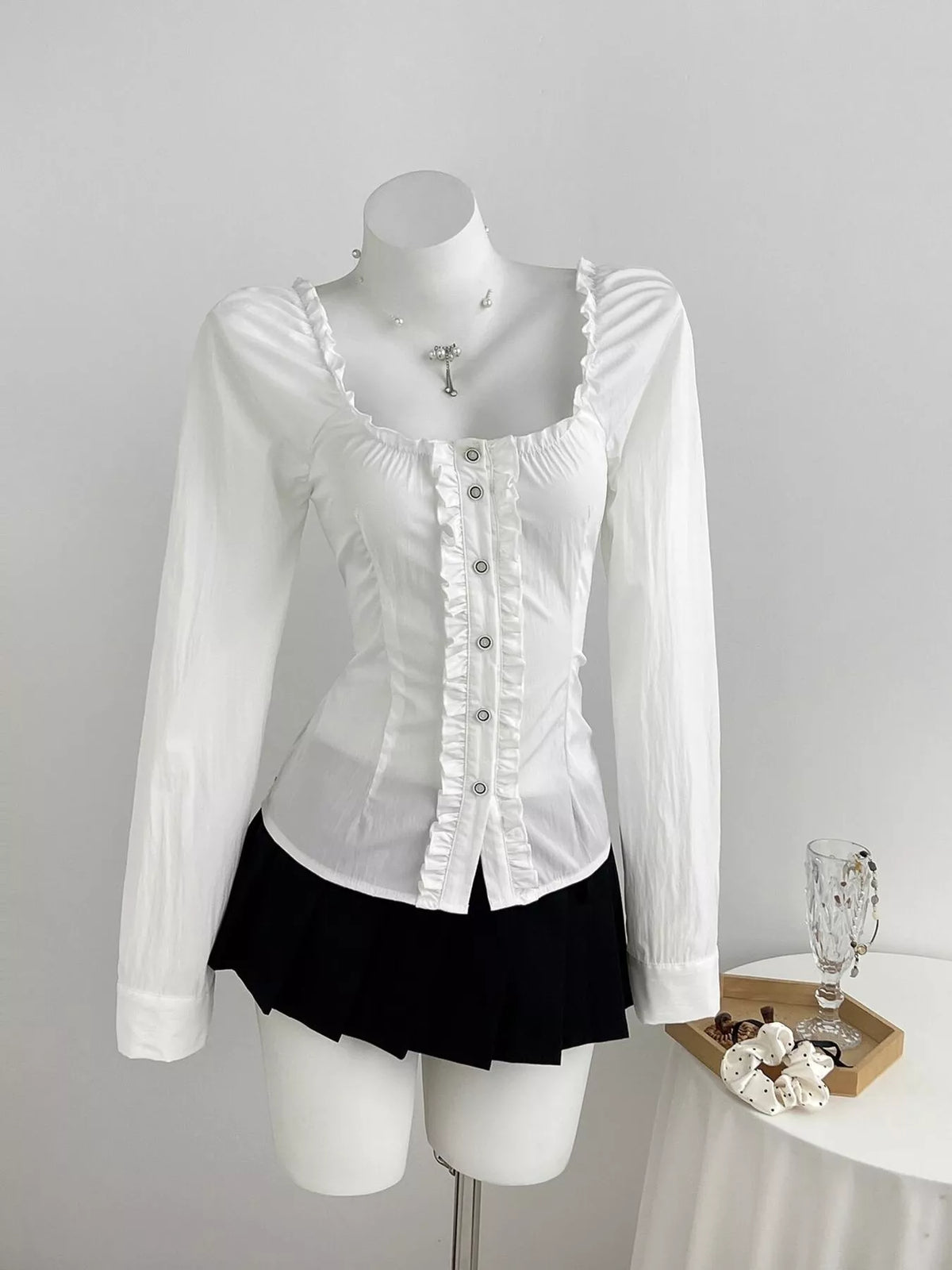 Frill Button Up Shirt