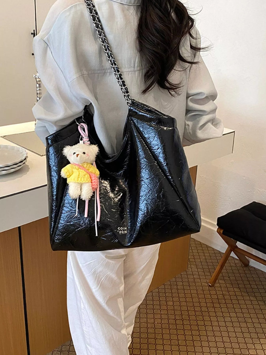 PU Leather Shoulder Bag