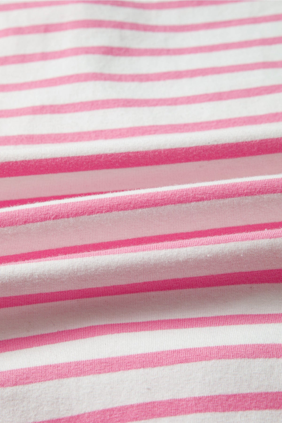 Stripe Half Placket High Low Short Sleeve Top