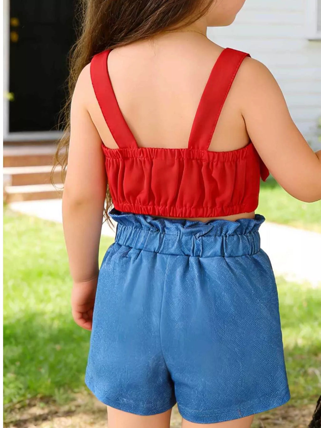 Children's Bow Tank and Shorts Set