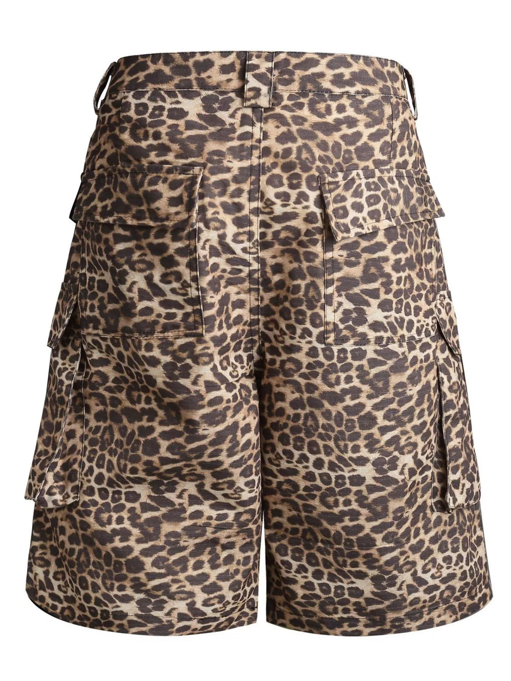Men's Leopard Print Cargo Capris