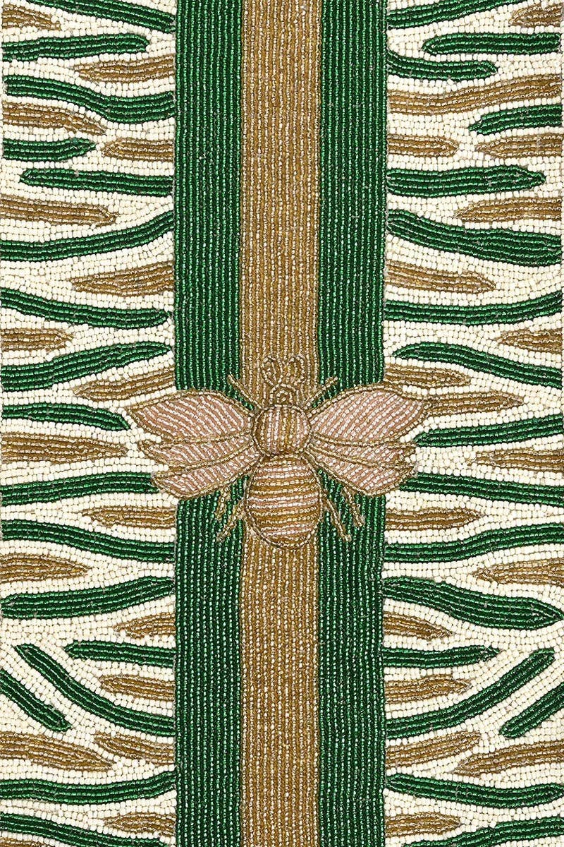 Bee Green Embellished Tote