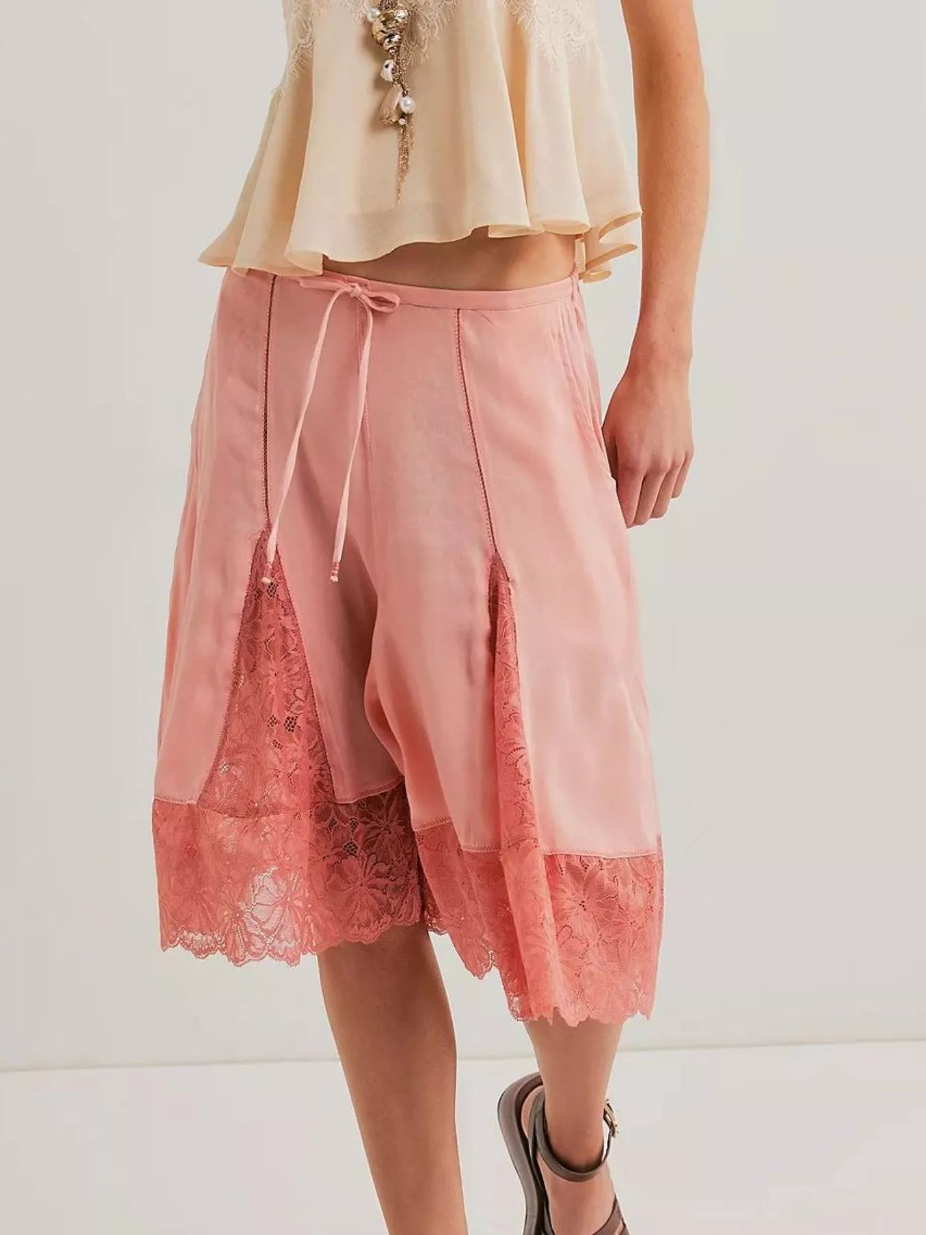 Lace Trimmed Shorts