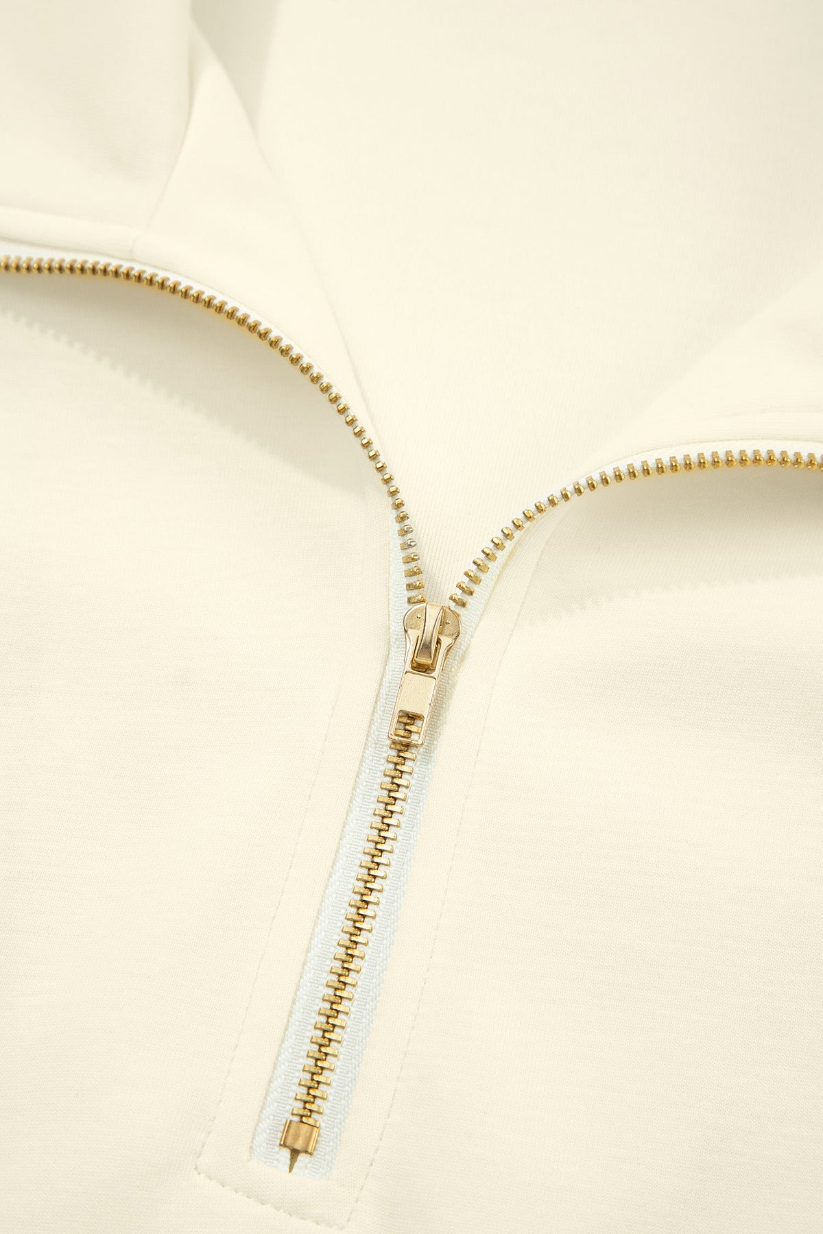 Solid Zip-Up Collared Ruffle Short Sleeve Blouse