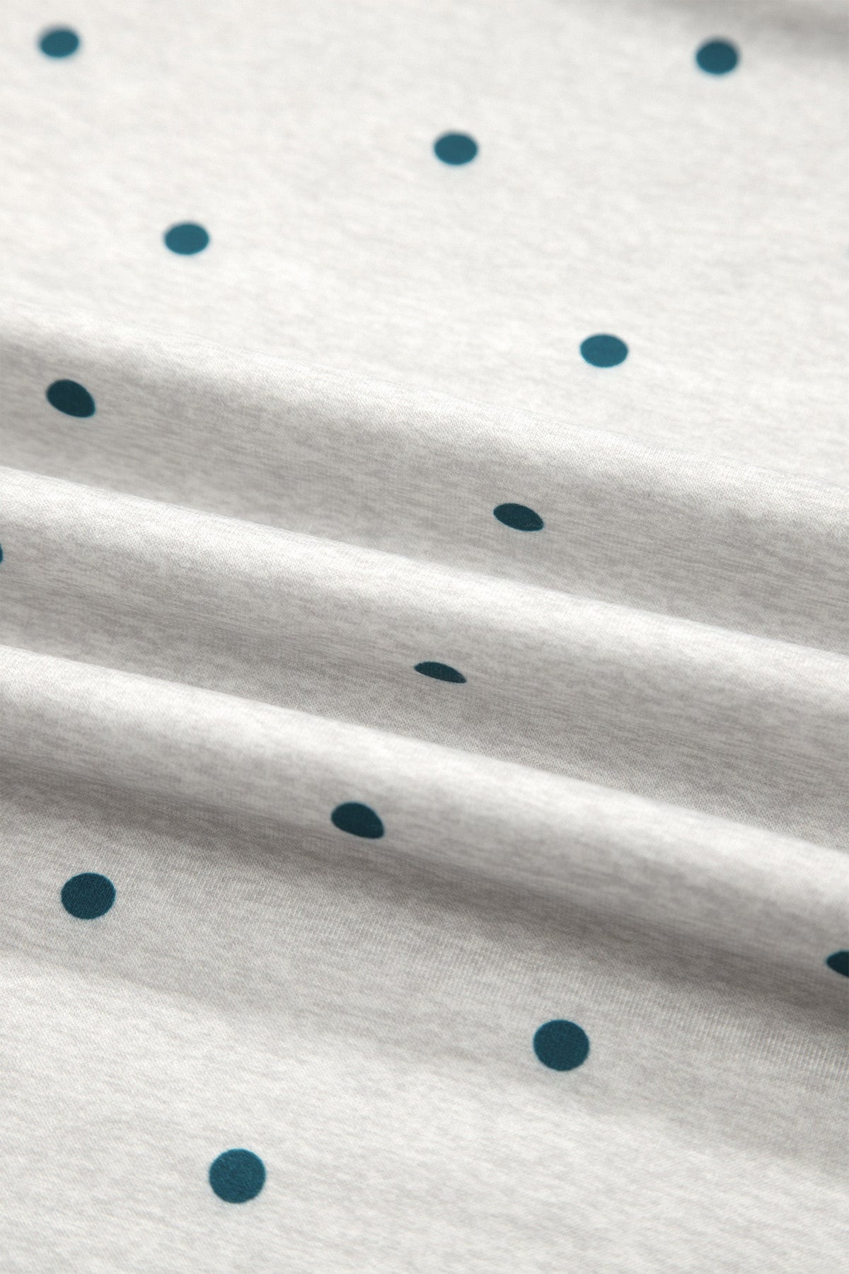 Polka Dot Piping Trim 3/4 Raglan Sleeve Top