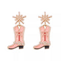 Cowgirl Boot Dangle Earrings