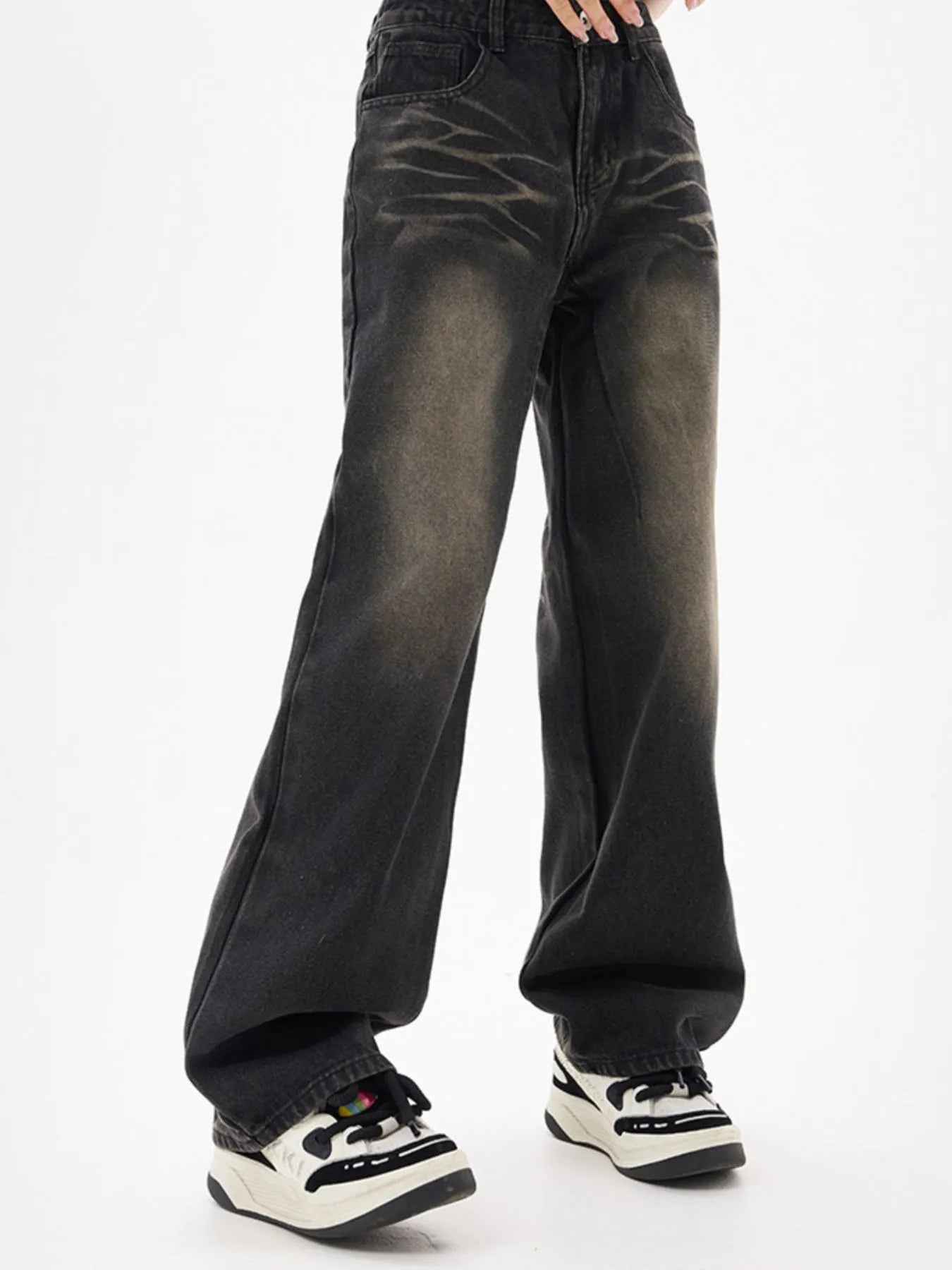 Men's Vintage Wash Loose Fit Jeans