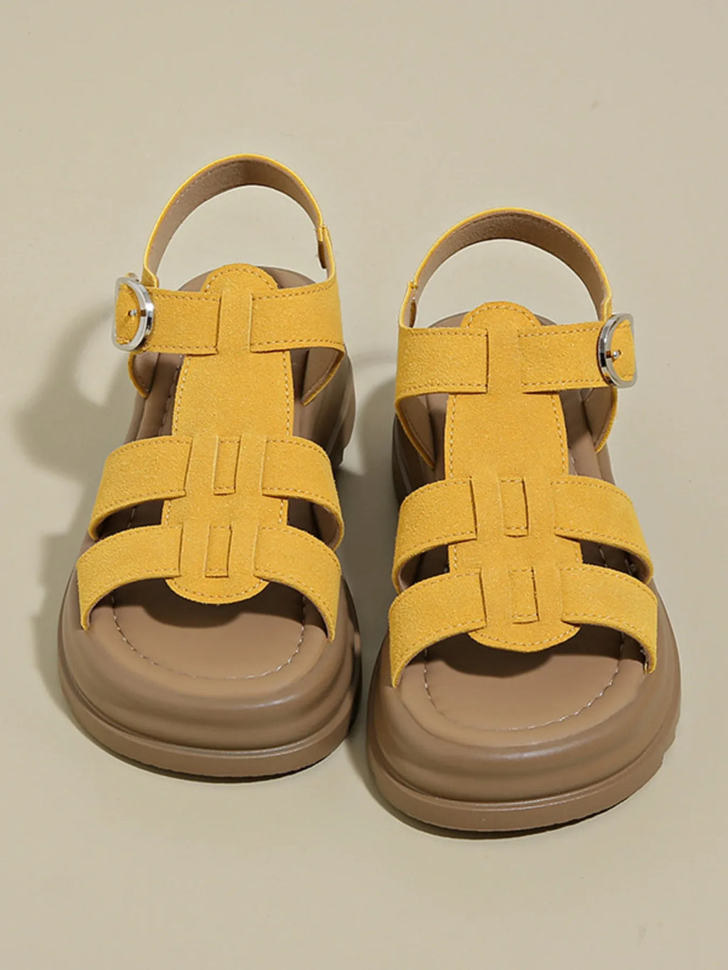 Platform Sandals with Ankle Strap
