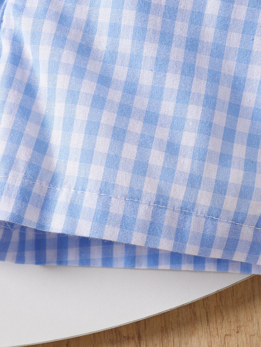Children's Baseball Graphic Tee & Gingham Shorts Set