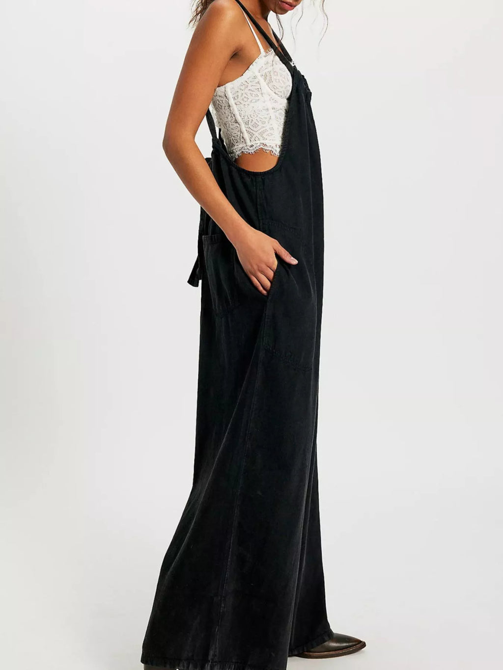 Sleeveless Wide-Leg Jumpsuit
