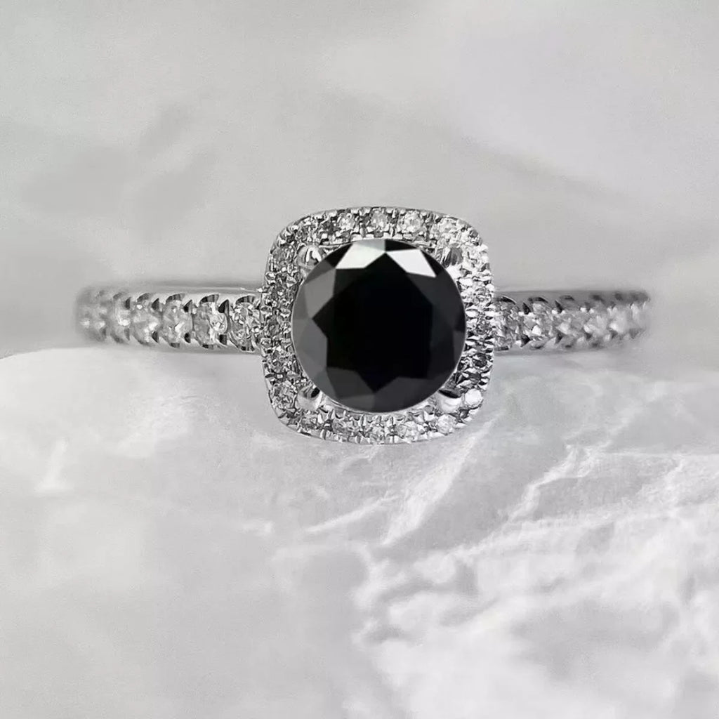 1 Carat Moissanite 925 Sterling Silver Ring