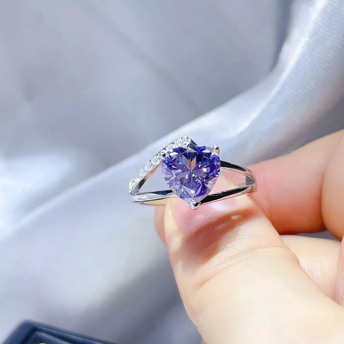 3 Carat 925 Sterling Silver Moissanite Ring