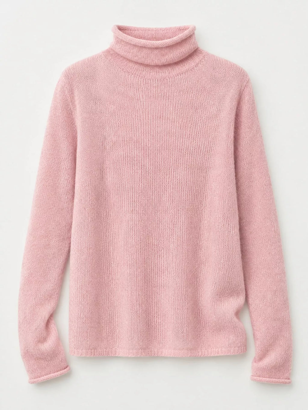 Sheer Turtleneck Knit Top