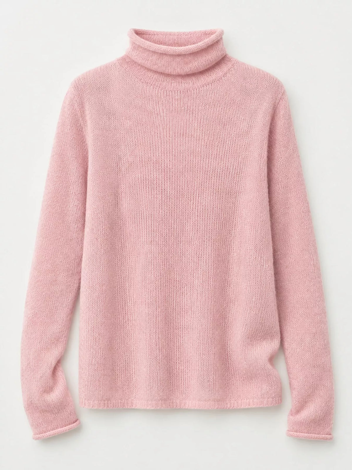 Sheer Turtleneck Knit Top