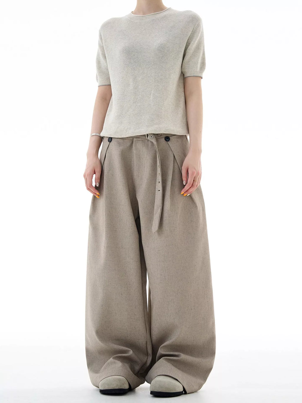 Men's Plus Size Wide Leg Pants