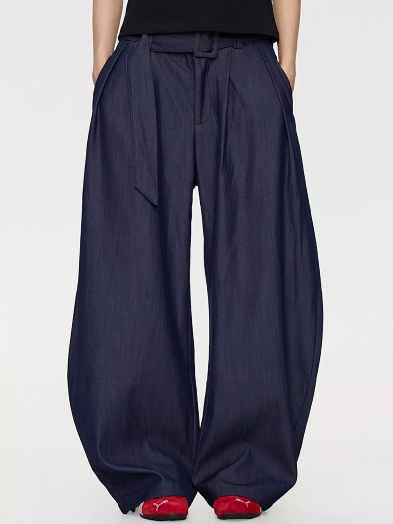 Men's Plus Size Wide-Leg Dress Pants