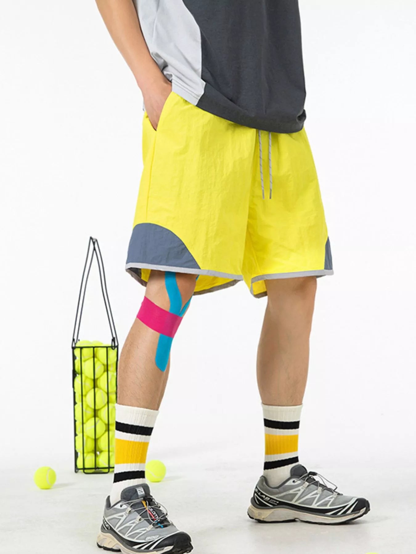 Men's Drawstring Pocketed Shorts