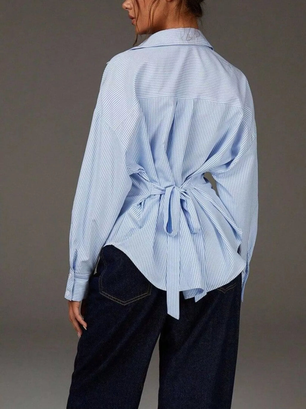 Casual Striped Button-Down Shirt