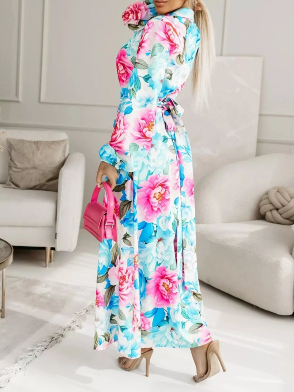 Long Sleeve Maxi Shirt Dress