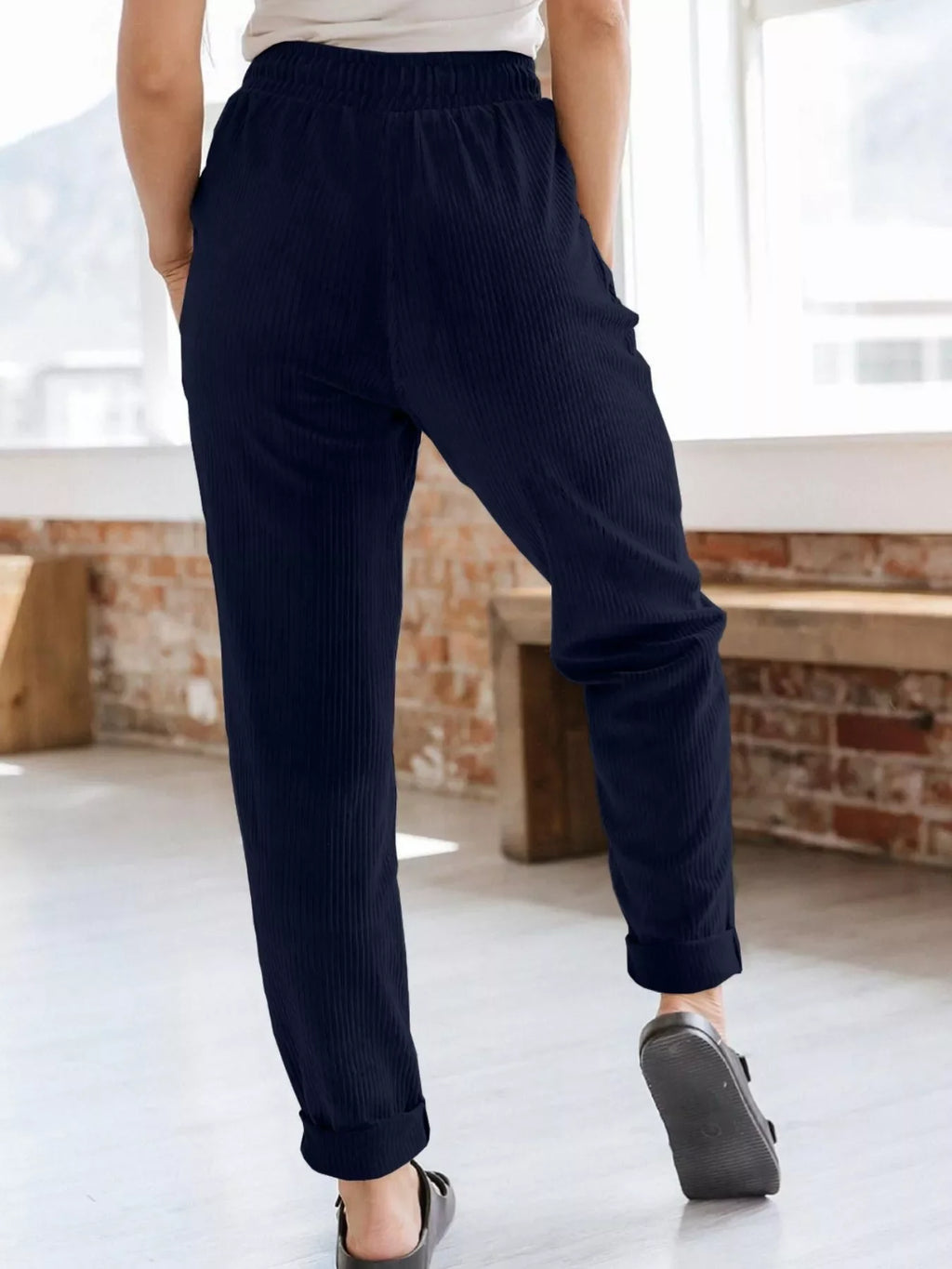 Relaxed Fit Corduroy Pants