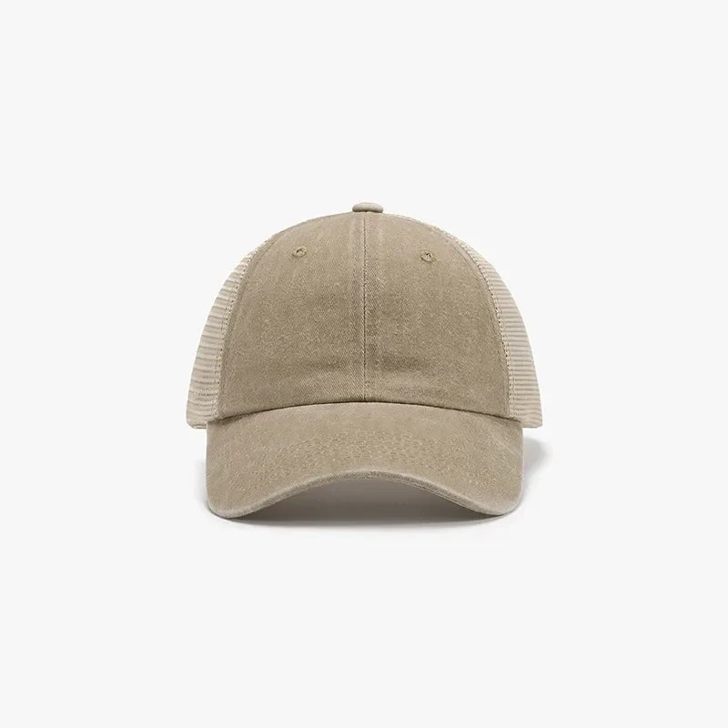 Breathable Mesh Adjustable Trucker Baseball Cap