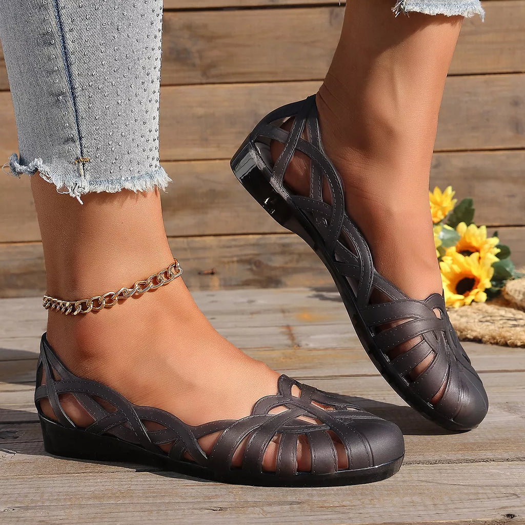 Round Toe Flats Sandals