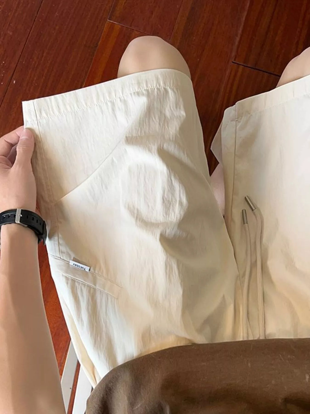 Men's Plus Size Casual Loose-Fit Drawstring Shorts