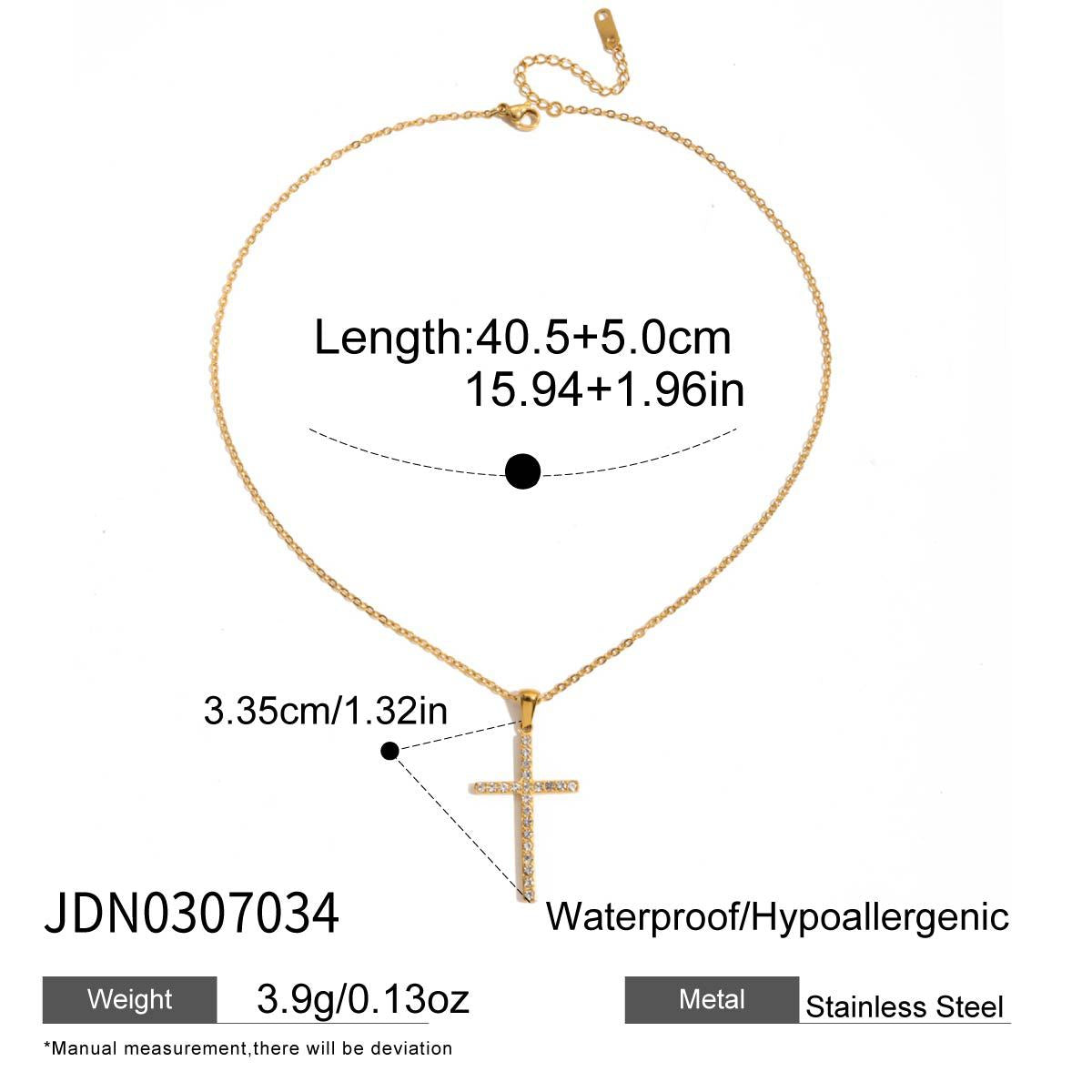 Zircon Cross Necklace Collection