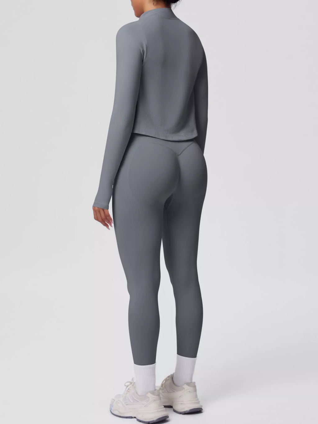 Tank & Zip-Up Jacket and Leggings Three-Piece Active Set