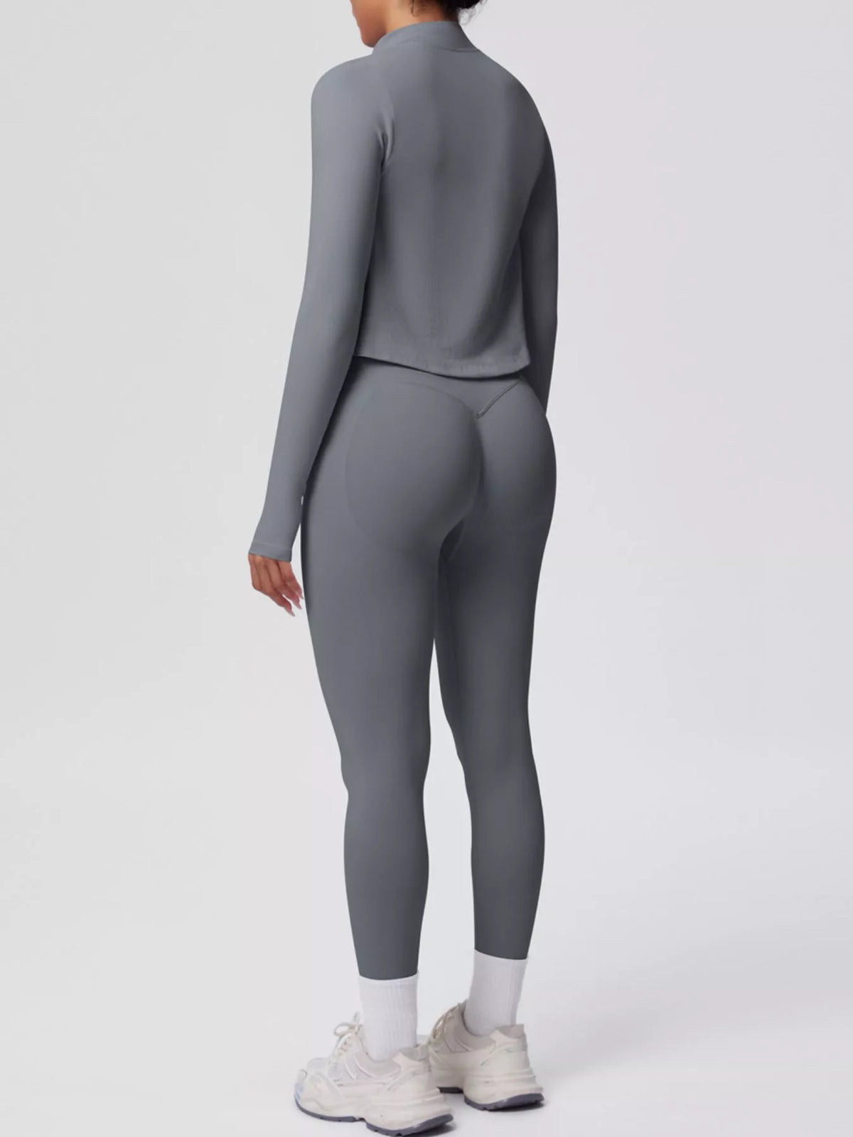 Tank & Zip-Up Jacket and Leggings Three-Piece Active Set