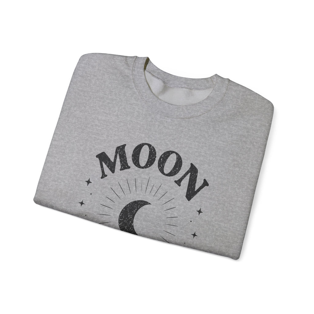 Moon Tribe Crewneck Sweatshirt Gray and Natural Sand