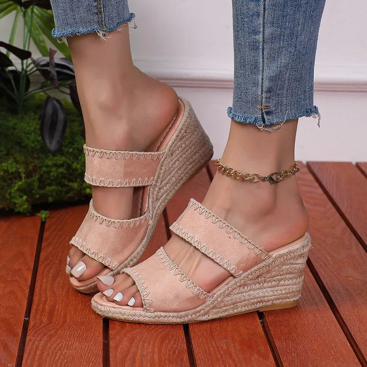Espadrille Wedge Platform Sandals