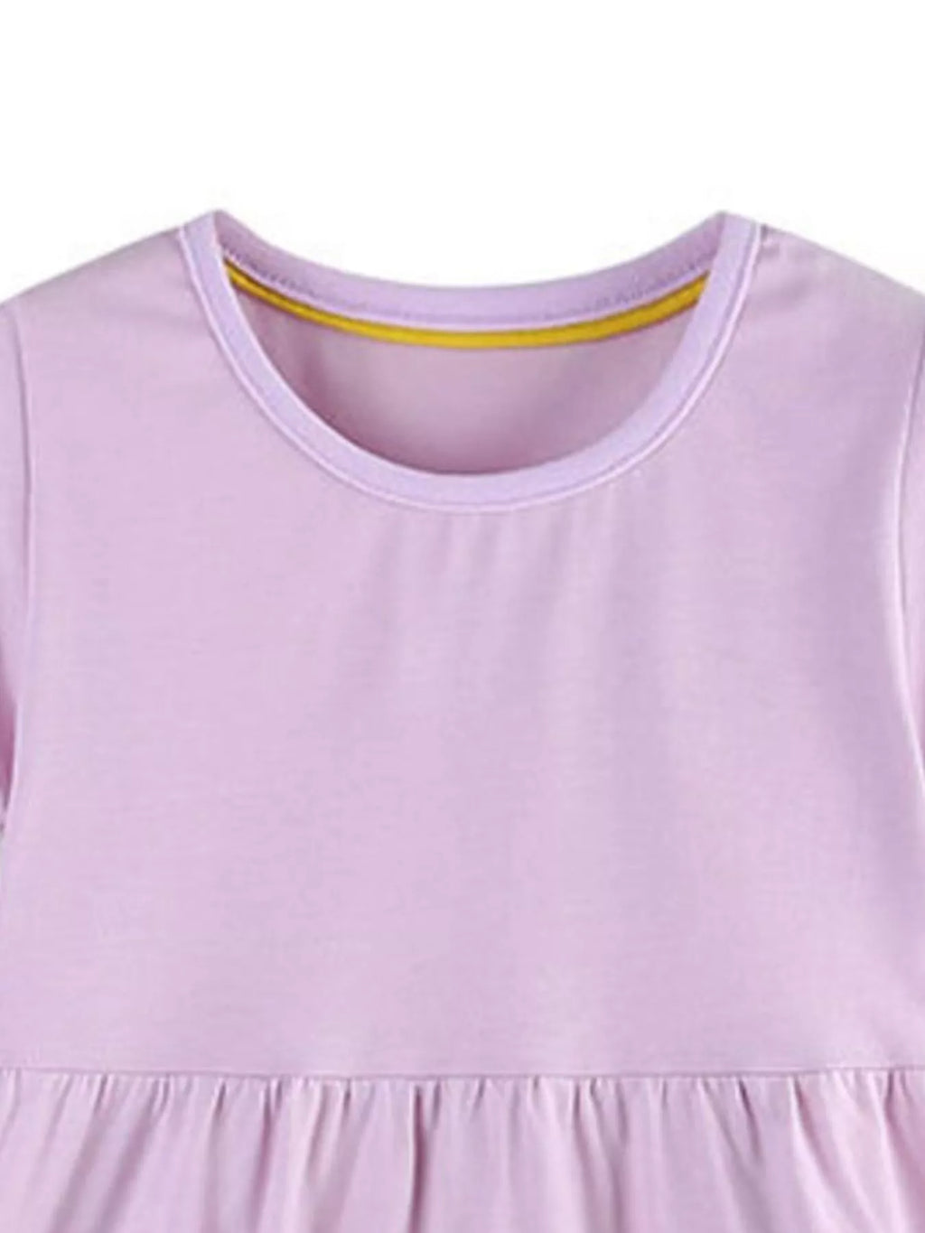 Children's Rainbow Print Casual Short Sleeve Dress