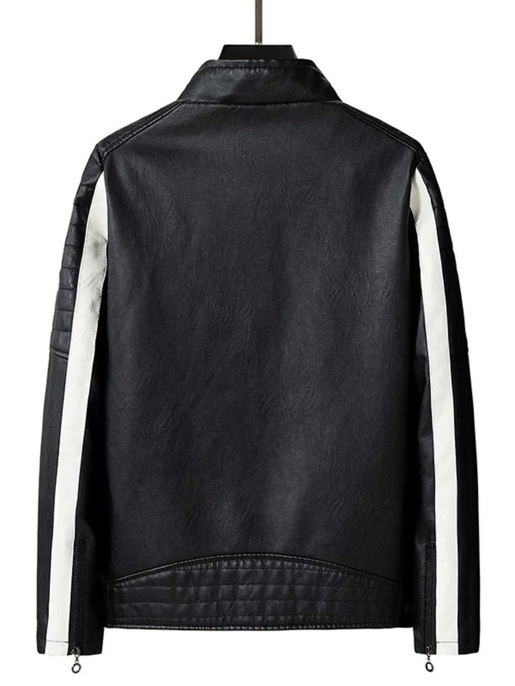 Men's Plus Size Zip Up Long Sleeve Contrast Jacket