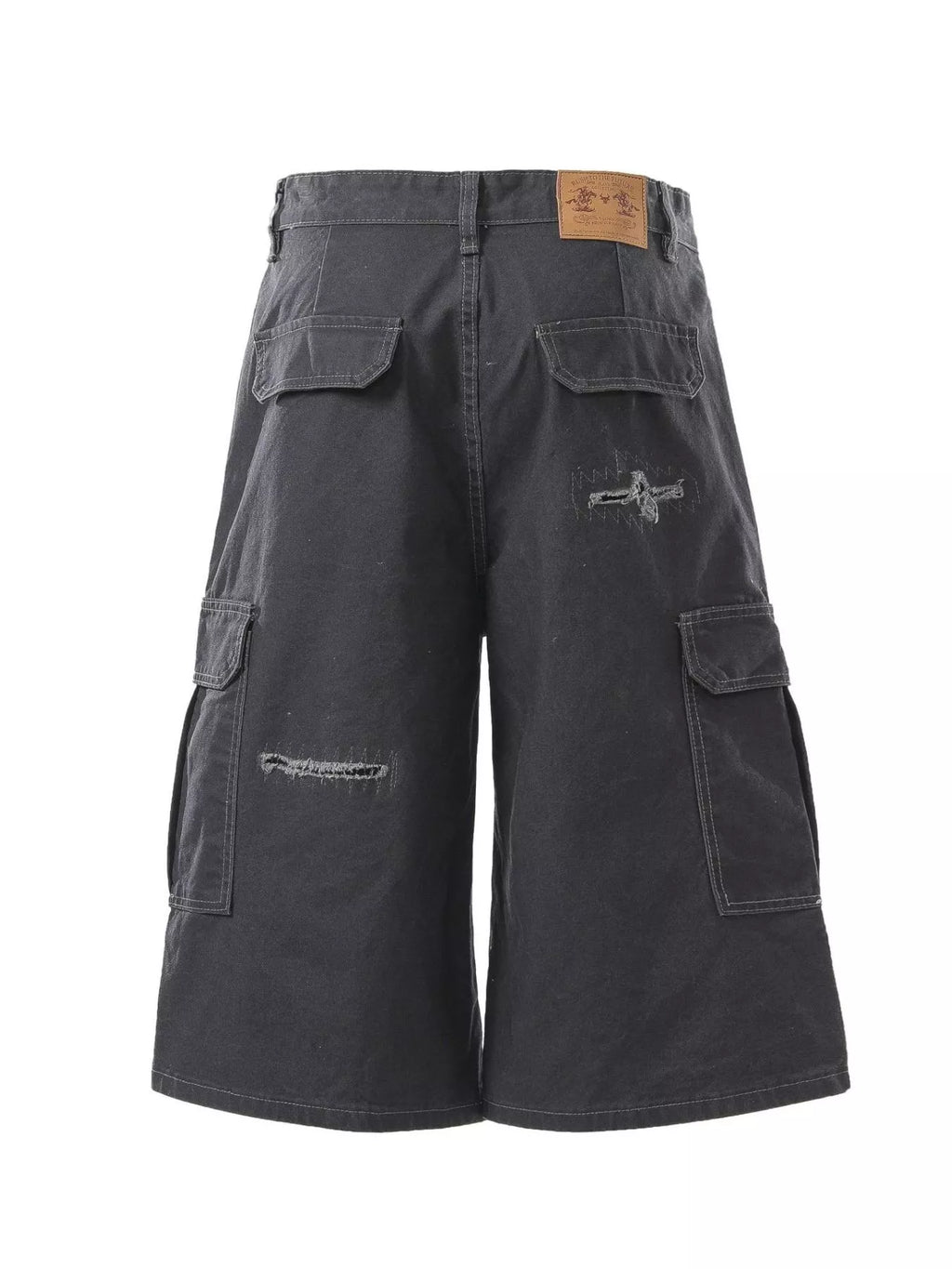 Men's Distressed Cargo Capris