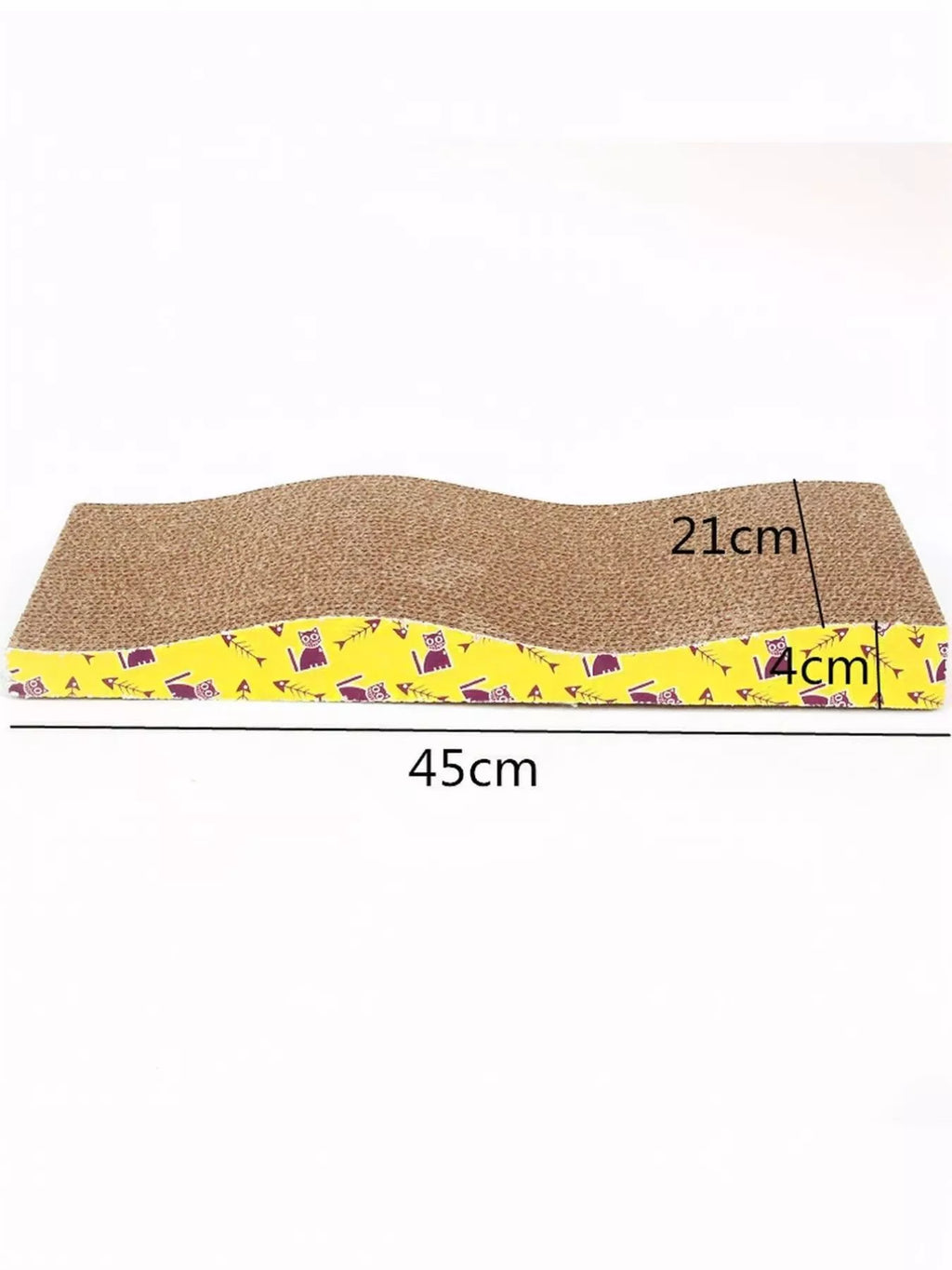 Durable Corrugated Cat Scratching Posts with Cartoon Pattern