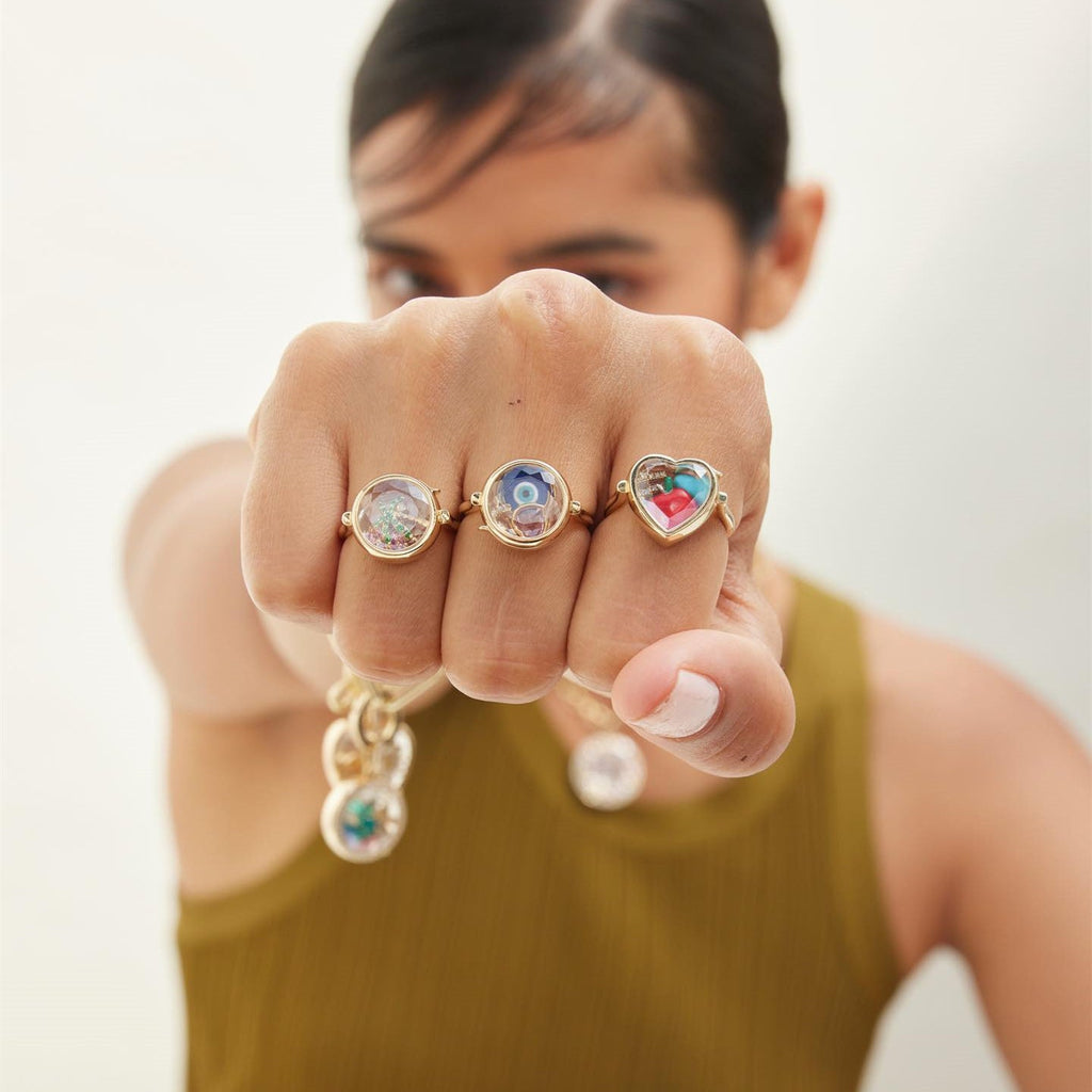 Birthstone Locket Ring and Charm Collection