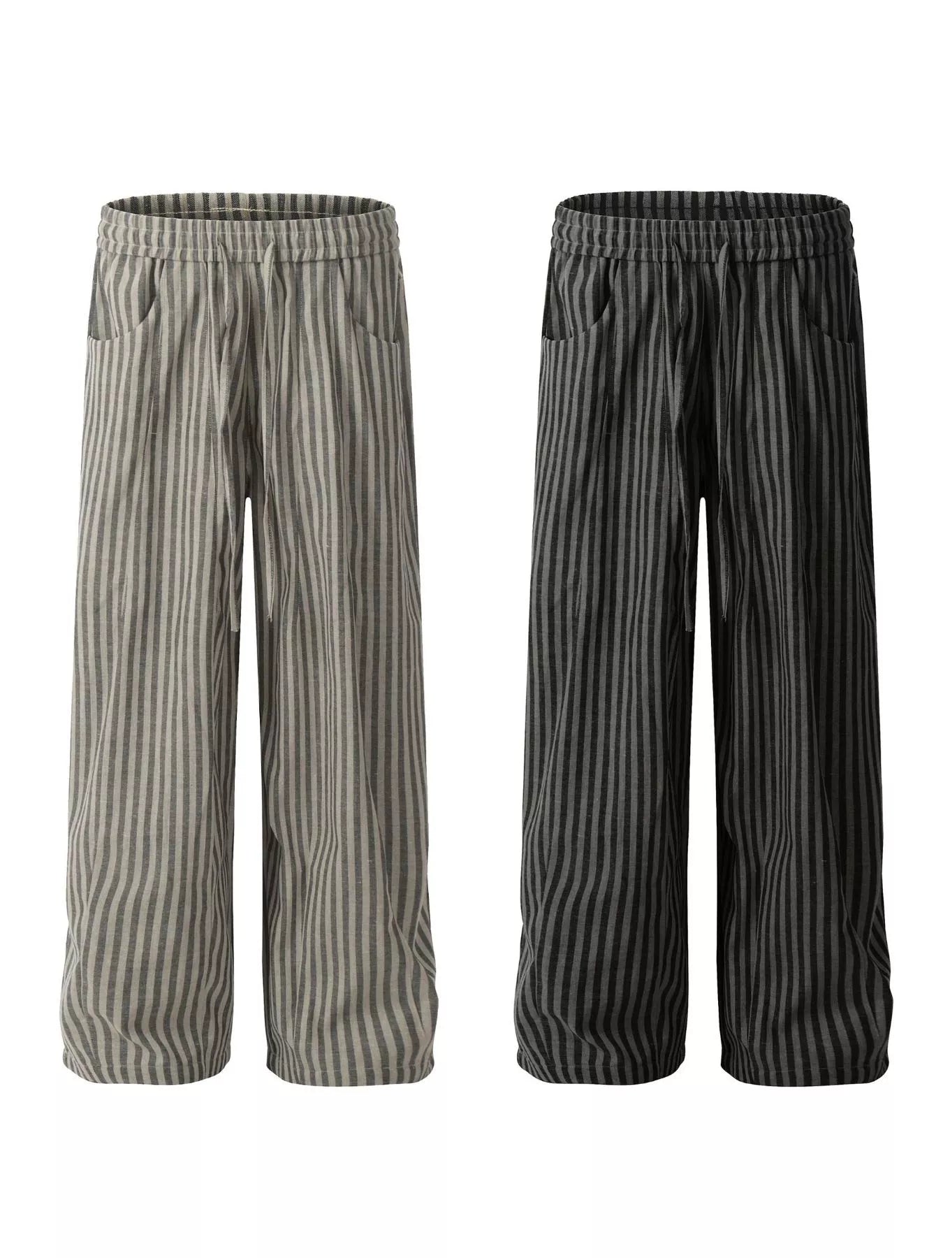 Men's Striped Casual Drawstring Pants