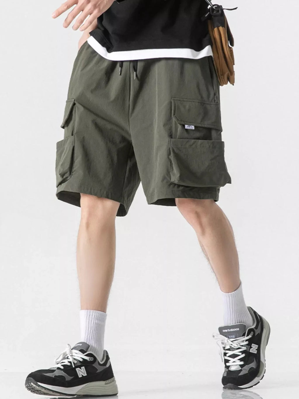 Men's Plus Size Loose Fit Cargo Shorts