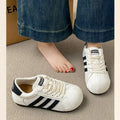 Lace Up Round Toe Sneakers