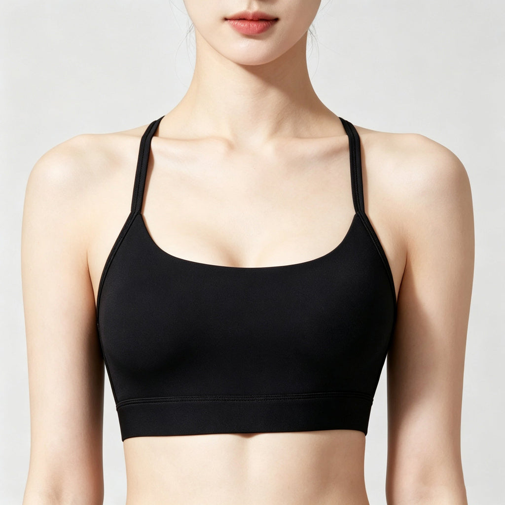 Thin-strap Fitness Bra High Elasticity Running Shock Proof Yoga Vest