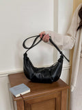 Croissant Leather Shoulder Bag