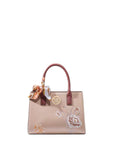 Floral Embroidered Top Handle Handbag