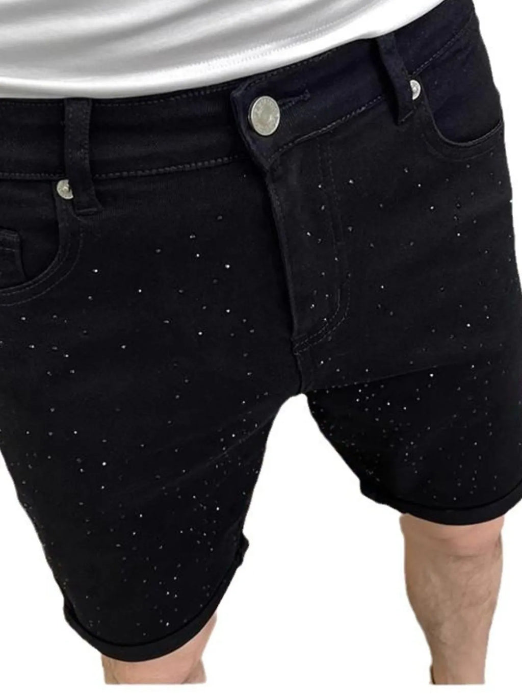 Men's Pocketed Demin Shorts